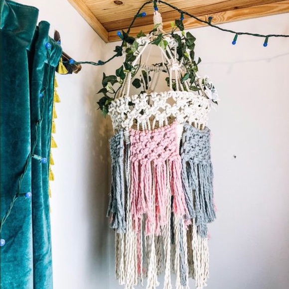 The Cactus Box Other - Macrame Boho Decor Mobile Hanging